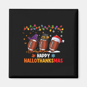 Halloween Thanksgiving Christmas Hallothanksmas Fo Magnet
