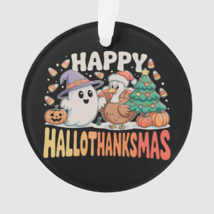 Halloween Thanksgiving Christmas HalloThanksMas Ornament