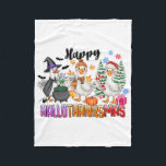 Halloween Thanksgiving Christmas Happy Hallothanks Fleece Blanket<br><div class="desc">Halloween Thanksgiving Christmas Happy Hallothanksmas Goose</div>