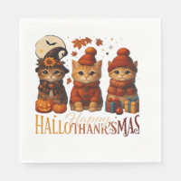 Halloween Thanksgiving Christmas Happy HalloThanks