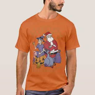 Halloween Thanksgiving Christmas Happy HalloThanks T-Shirt