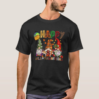 Halloween Thanksgiving Christmas Happy HalloThanks T-Shirt