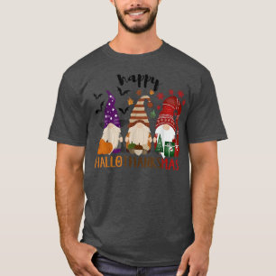 Halloween Thanksgiving Christmas Happy HalloThanks T-Shirt