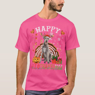 Halloween Thanksgiving Christmas Irish Wolfhound X T-Shirt