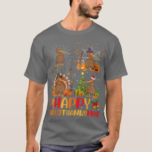 Halloween Thanksgiving Christmas Kiwi Bird Halloth T-Shirt