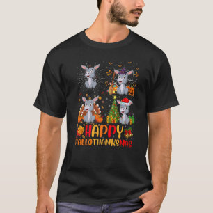 Halloween Thanksgiving Christmas Mule Hallothanksm T-Shirt