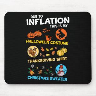 Halloween Thanksgiving Christmas My Spooky Ugly Co Mouse Pad