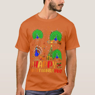 Halloween Thanksgiving Christmas Peacock Bird Hall T-Shirt