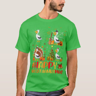 Halloween Thanksgiving Christmas Pelican Bird Hall T-Shirt