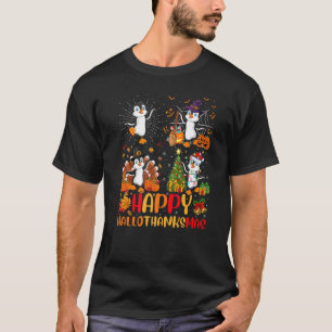 Halloween Thanksgiving Christmas Penguin Bird Hall T-Shirt