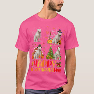 Halloween Thanksgiving Christmas Terrier Dog Hallo T-Shirt