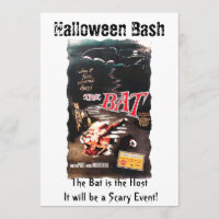 Halloween The Bat Vincent Price Movie Poster Invit