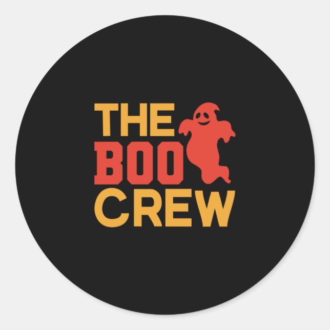 Halloween The Boo Crew Classic Round Sticker (Front)