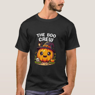 Halloween The Boo Crew Cute Pumpkin Men Women Hall T-Shirt