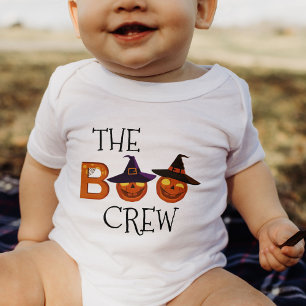 Halloween The Boo Crew Illustration Family Baby Bodysuit