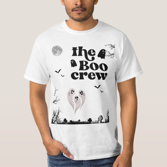 Halloween The Boo Crew Trio of Ghosts  T-Shirt (Front)