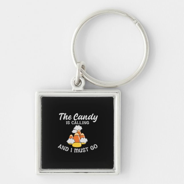Halloween The Candy Is Calling Birthday Key Ring (Front)