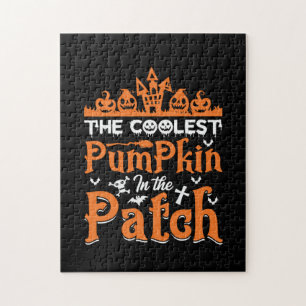 Halloween The Coolest Pumpkin In The Patch Xmas Jigsaw Puzzle