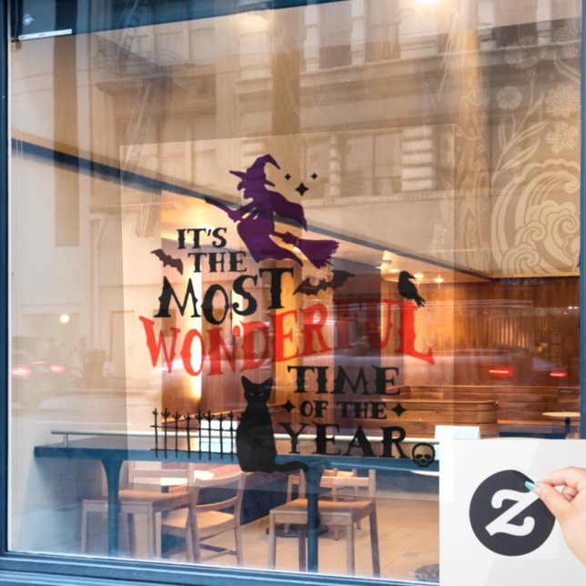 Halloween The Most Wonderful Time Of The Year (Cafe Window)