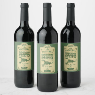 Halloween The Original Scorpion Sting Wine Label