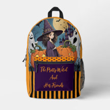 Halloween, The Pretty Witch and Her Friends Printe