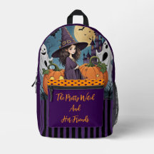 Halloween, The Pretty Witch and Her Friends Printe