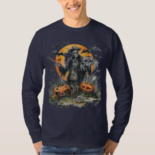 Halloween,The Skull Gentleman of the Harvest Moon  T-Shirt