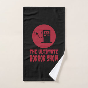 Halloween -The Ultimate Horror Show at Gas Station Hand Towel