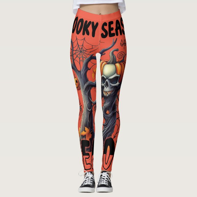 Halloween Theme Leggings (Front)