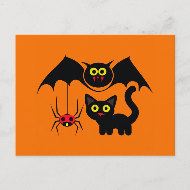 Halloween Theme Postcard (Front)