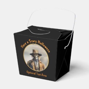 Halloween Theme - Scary Smiling Straw Scarecrow Favour Box