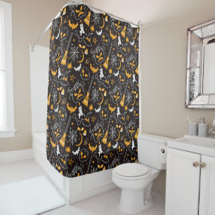 Halloween Theme Shower Curtain