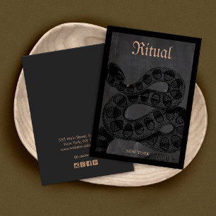 Halloween Theme Snake Earring Display Card