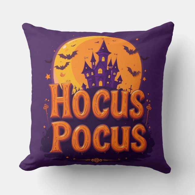 Halloween-Themed Artwork Cushion (Front)