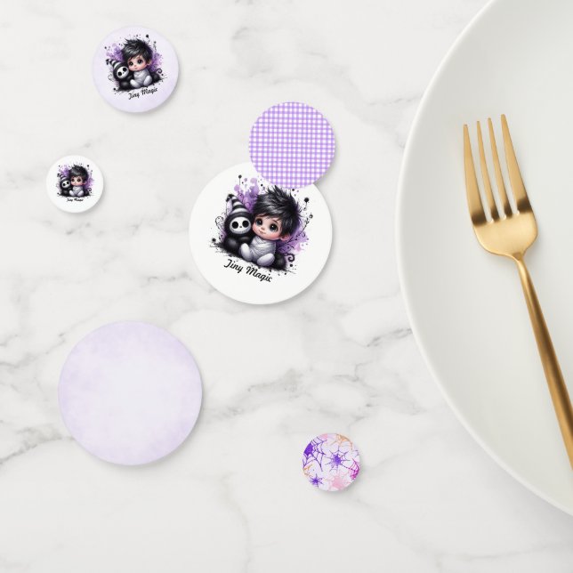 Halloween-themed Baby Shower – Purple Gothic Baby  Confetti (Group)