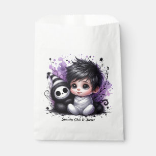 Halloween-themed Baby Shower – Purple Gothic Baby Favour Bags