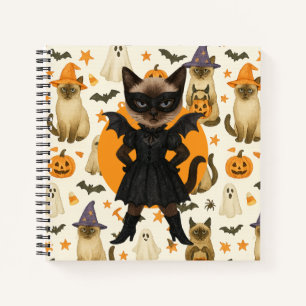 Halloween themed for Cat Lovers Notebook