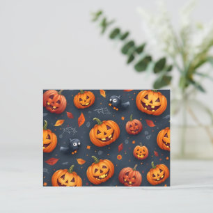 Halloween-themed Holiday Postcard