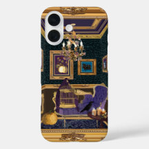 Halloween Themed Luxurious Baroque Boudoir iPhone 