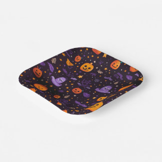 Halloween Themed Paper Plate