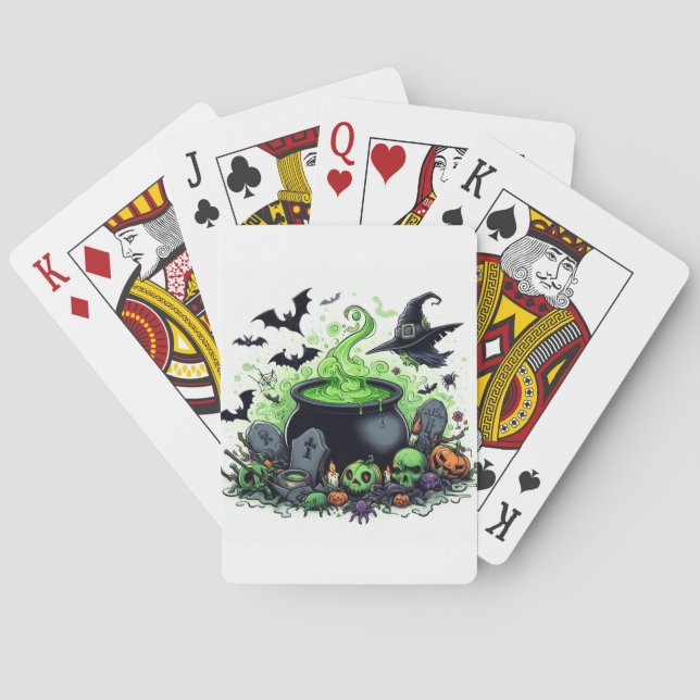Halloween Themed  Playing Cards (Back)