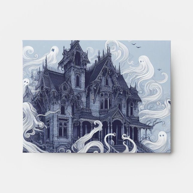 Halloween Themed Spooky Holiday Envelope (Front)