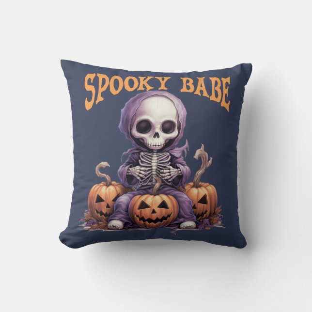 Halloween themed Throw Pillow (Front)