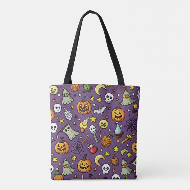Halloween Themed Tote Bag 🎃👻🕸️ (Back)