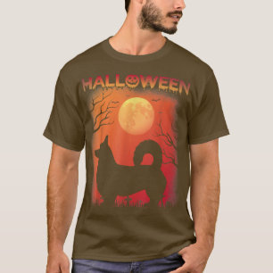 Halloween Themed Vintage Style Welsh Corgi Hallowe T-Shirt