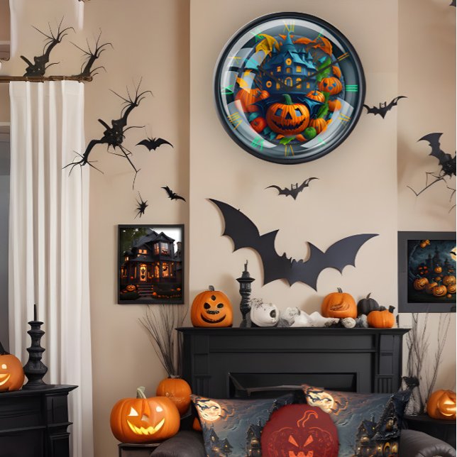 Halloween themed wall clock For Decor (Creator Uploaded)