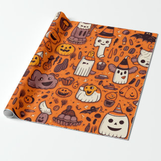 Halloween Themed Wrapping Paper