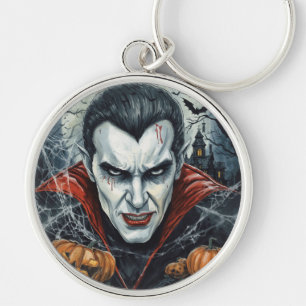 Halloween,Thirsty Vampire ,Pumpkin Patch Key Ring