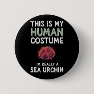 Halloween This Is My Human Costume I'm Really A Se 6 Cm Round Badge