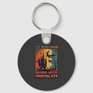 Halloween This Witch Can Be Bribed Chocolate Haunt Key Ring
